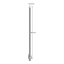 TM3-3084-TX-Z M3 stylus with 3.0mm zirconia ball, carbon fiber stem, and titanium base, 84mm long.