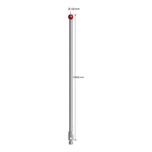 TM3-40100 M3 stylus with 4.0mm ruby ball, carbide stem, and stainless steel base, 100mm long by Q-Mark Manufacturing, Inc.