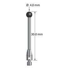 TM3-4030-SN M3 stylus with 4.0mm silicon nitride ball, carbide stem, and stainless steel base, 30.0mm long by Q-Mark Manufacturing, Inc.