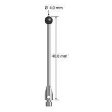 TM3-4040-SN M3 stylus with 4.0mm silicon nitride ball and carbide stem, 40.0mm long by Q-Mark Manufacturing, Inc.