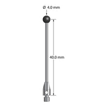TM3-4042-SN M3 stylus with 4.0mm silicon nitride ball, carbide stem, and stainless steel base, 40.0mm long by Q-Mark Manufacturing, Inc.