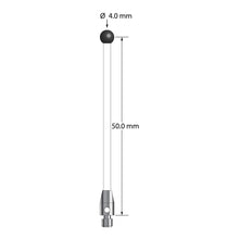 TM3-4052-C-SN M3 stylus, 4.0mm silicon nitride ball, ceramic shaft, stainless steel base, 50.0mm long by Q-Mark Manufacturing, Inc.