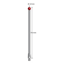 TM3-4070 M3 stylus with 4.0mm ruby ball, carbide stem, and stainless steel base, 70.0mm long by Q-Mark Manufacturing, Inc.