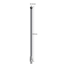 TM3-4090-TX-SN M3 stylus with 4.0mm silicon nitride ball, carbon fiber stem, and titanium base, 90.0mm long by Q-Mark Manufacturing, Inc.