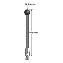 TM3-5040-SN M3 stylus with 5.0mm silicon nitride ball, carbide stem, and stainless steel base, 40.0mm long by Q-Mark Manufacturing, Inc.