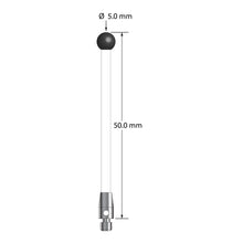 TM3-5050-C-SN M3 stylus with 5.0mm silicon nitride ball, ceramic stem, and stainless steel base, 50.0mm long by Q-Mark Manufacturing, Inc.