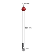 TM3-5050-C M3 stylus with 5.0mm ruby ball, ceramic stem, and stainless steel base, 50.0mm long by Q-Mark Manufacturing, Inc.