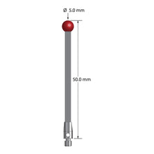 TM3-5050-G M3 stylus with 5.0mm ruby ball, carbon fiber stem, and stainless steel base, 50.0mm long by Q-Mark Manufacturing, Inc.