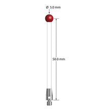 TM3-5052.5-C M3 stylus, 5.0mm ruby ball, ceramic stem, 50.0mm long by Q-Mark Manufacturing, Inc.
