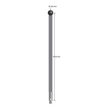 TM3-60103-G-SN M3 stylus with 6.0mm silicon nitride ball, carbon fiber stem, and stainless steel base.
