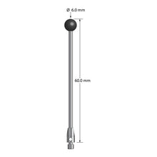 TM3-6060-SN M3 stylus with 6.0mm silicon nitride ball and carbide stem, 60.0mm long by Q-Mark Manufacturing, Inc.