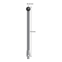 TM3-6070-TX-SN M3 stylus, 6.0mm silicon nitride ball, carbon fiber stem, titanium base, 70mm long.