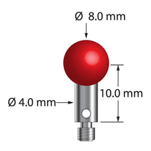TM3-8010-S M3 stylus with 8.0mm ruby ball, stainless steel stem, and 10.0mm length by Q-Mark Manufacturing, Inc.