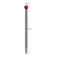 TM3-80100-TX M3 stylus with 8.0mm ruby ball, carbon fiber stem, titanium base, 100mm long by Q-Mark Manufacturing, Inc.