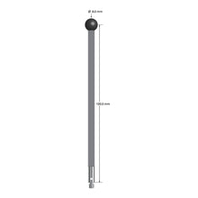 TM3-80104-G-SN M3 stylus with 8.0mm silicon nitride ball, carbon fiber stem, and stainless steel base by Q-Mark Manufacturing, Inc.