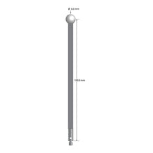 TM3-80104-G-Z M3 stylus with 8.0mm zirconia ball, carbon fiber stem, and stainless steel base by Q-Mark Manufacturing, Inc.