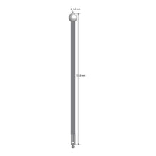 TM3-80125-G-Z M3 stylus with 8.0mm zirconia ball and carbon fiber stem, 125mm long, by Q-Mark Manufacturing, Inc.