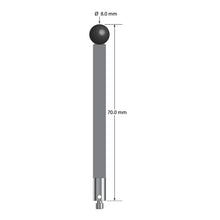 TM3-8070-TX-SN M3 stylus with 8.0mm silicon nitride ball, carbon fiber stem, and titanium base, 70mm long by Q-Mark Manufacturing, Inc.