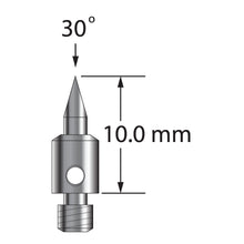TM3-S30-C M3 stylus with 1.5mm carbide stem, 30-degree point, and stainless steel base by Q-Mark Manufacturing, Inc.