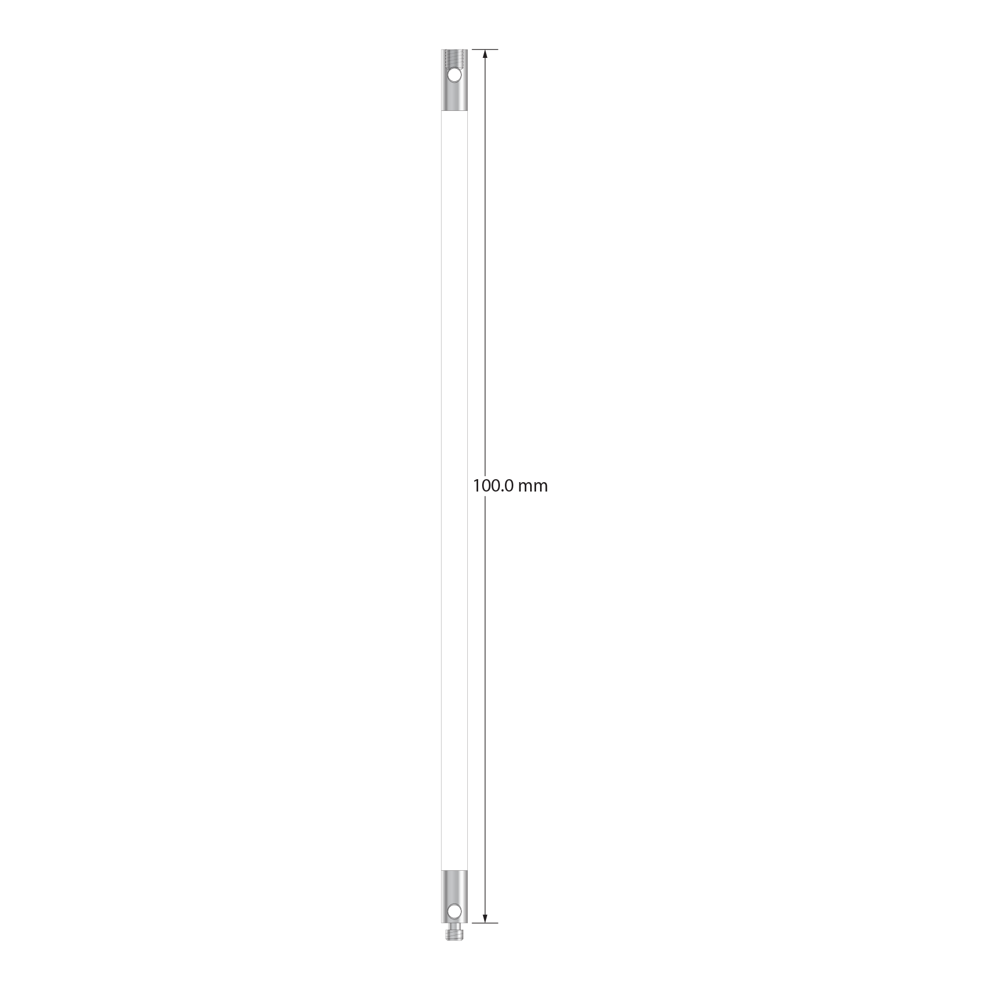 VM2-100-C M2 extension, 3.0mm diameter, ceramic body with stainless steel fittings, 100mm length by Q-Mark Manufacturing, Inc.
