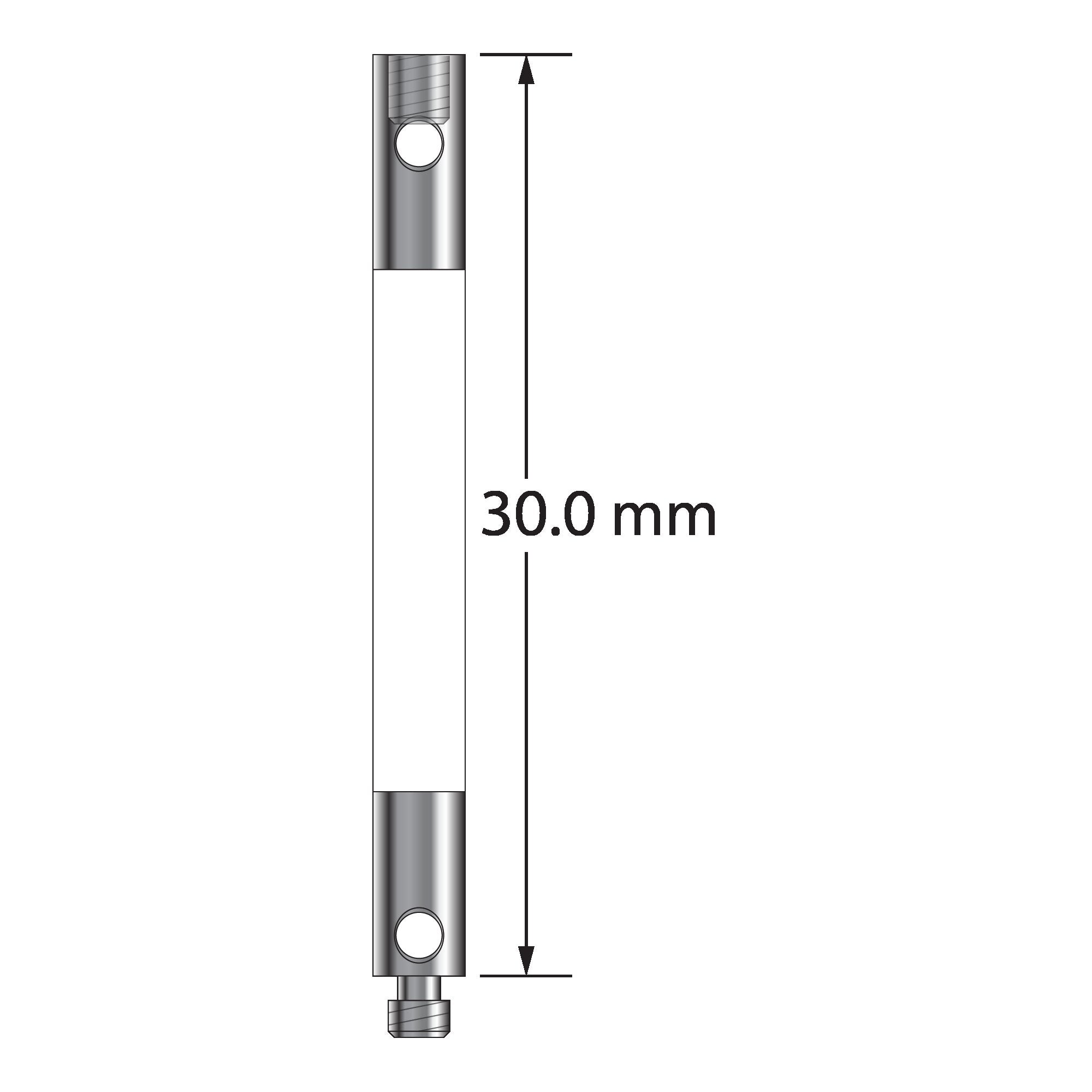 VM2-30-C M2 extension, ceramic body with stainless steel fittings, 30mm long by Q-Mark Manufacturing, Inc.