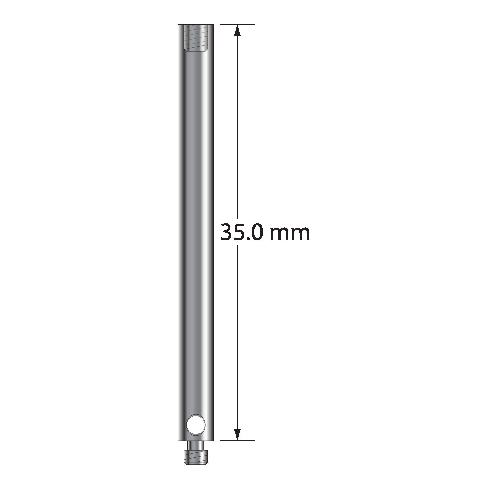 VM2-35 M2 extension, stainless steel, 35.0 mm long by Q-Mark Manufacturing, Inc.