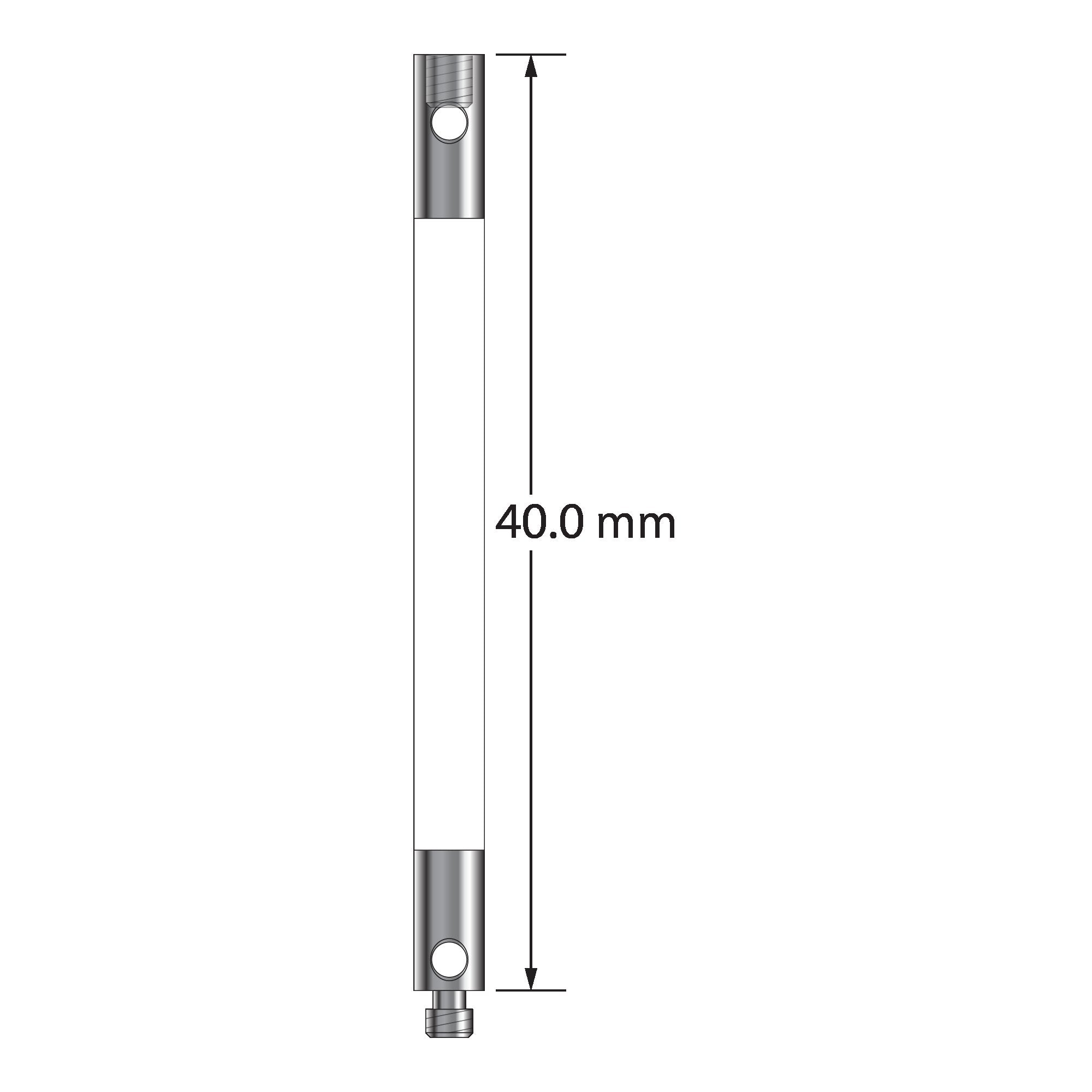 VM2-40-C M2 extension, 3.0mm ceramic body with stainless steel fittings, 40mm long by Q-Mark Manufacturing, Inc.