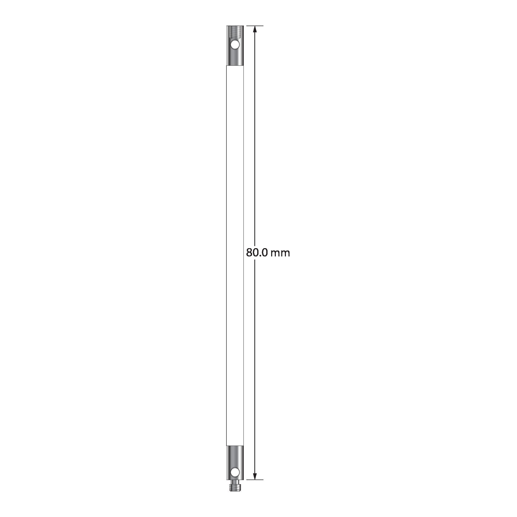VM2-80-C M2 extension, ceramic body with stainless steel fittings, 80mm long by Q-Mark Manufacturing, Inc.