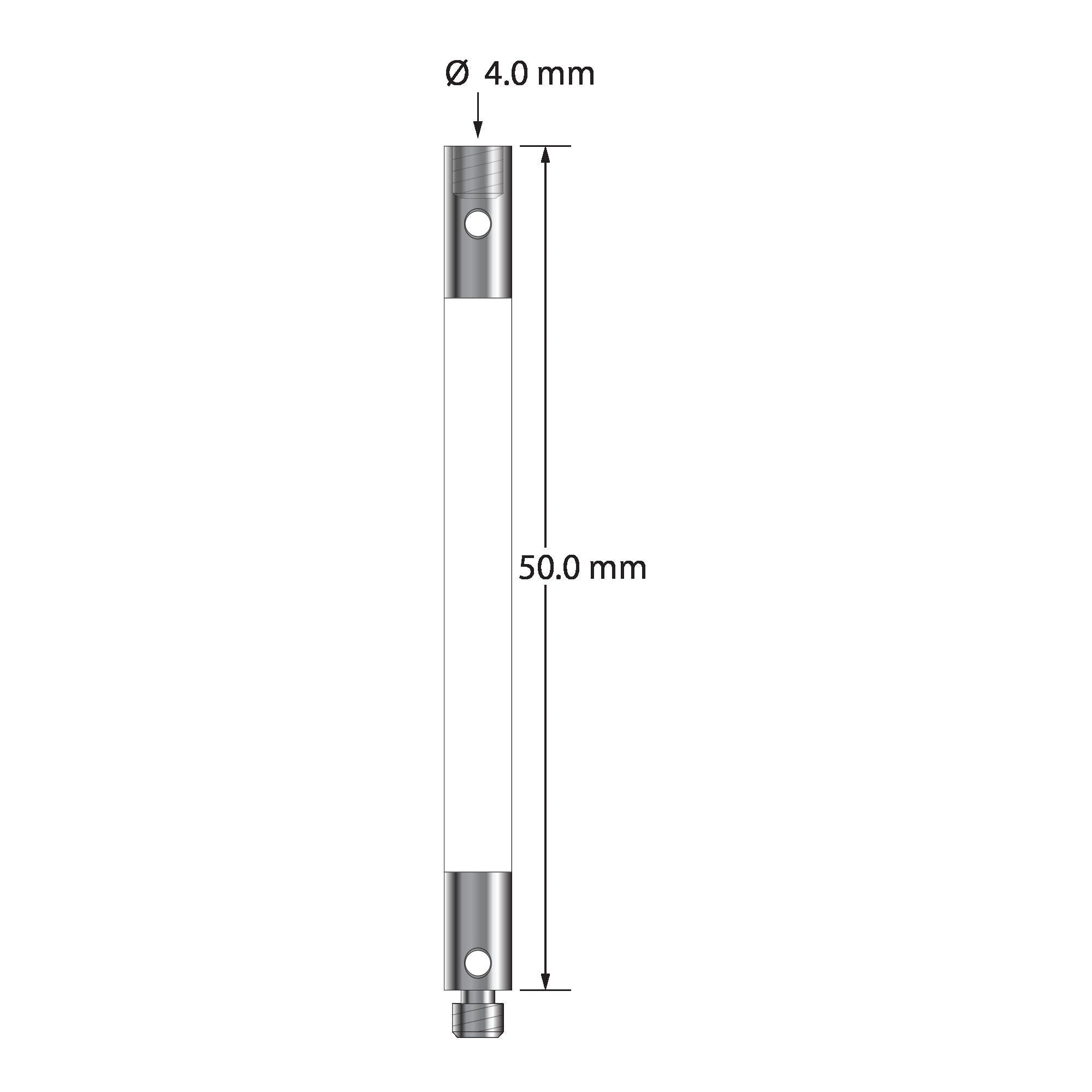 VM3-50-C M3 extension, 4.0mm diameter ceramic, with stainless steel fittings, 50mm long by Q-Mark Manufacturing, Inc.
