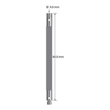 VM3-60-G M3 carbon fiber extension with stainless steel fittings, 60.0 mm long by Q-Mark Manufacturing, Inc.