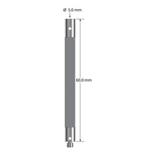 VM3-60-TX M3 extension, 5.0mm diameter Therm-X carbon fiber body, titanium end fittings, 60.0mm length by Q-Mark Manufacturing, Inc.
