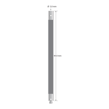 VM3-90-TX M3 extension, 5.0mm diameter Therm-X carbon fiber body, titanium end fittings, 90.0mm long by Q-Mark Manufacturing, Inc.