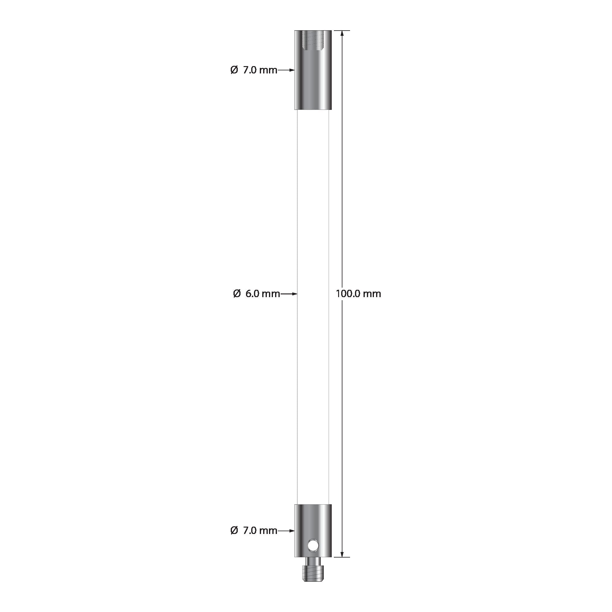 VM4-100-C M4 extension, 7.0mm ceramic, 100.0mm long by Q-Mark Manufacturing, Inc.
