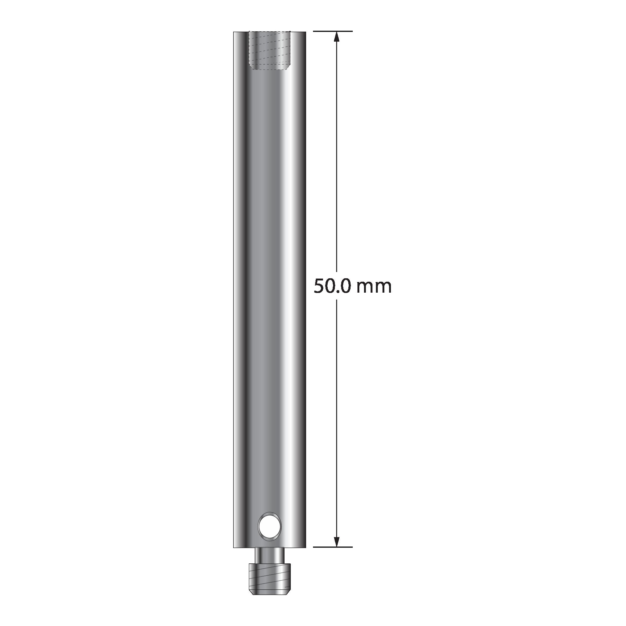 VM4-50 M4 extension, 7.0 mm diameter, stainless steel, 50.0 mm long by Q-Mark Manufacturing, Inc.