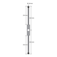 XXT-3040-180-SN stylus, 3.0mm silicon nitride balls, titanium center, carbon fiber stems.