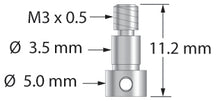XXT-CS M3 titanium clamping screw by Q-Mark Manufacturing, Inc.