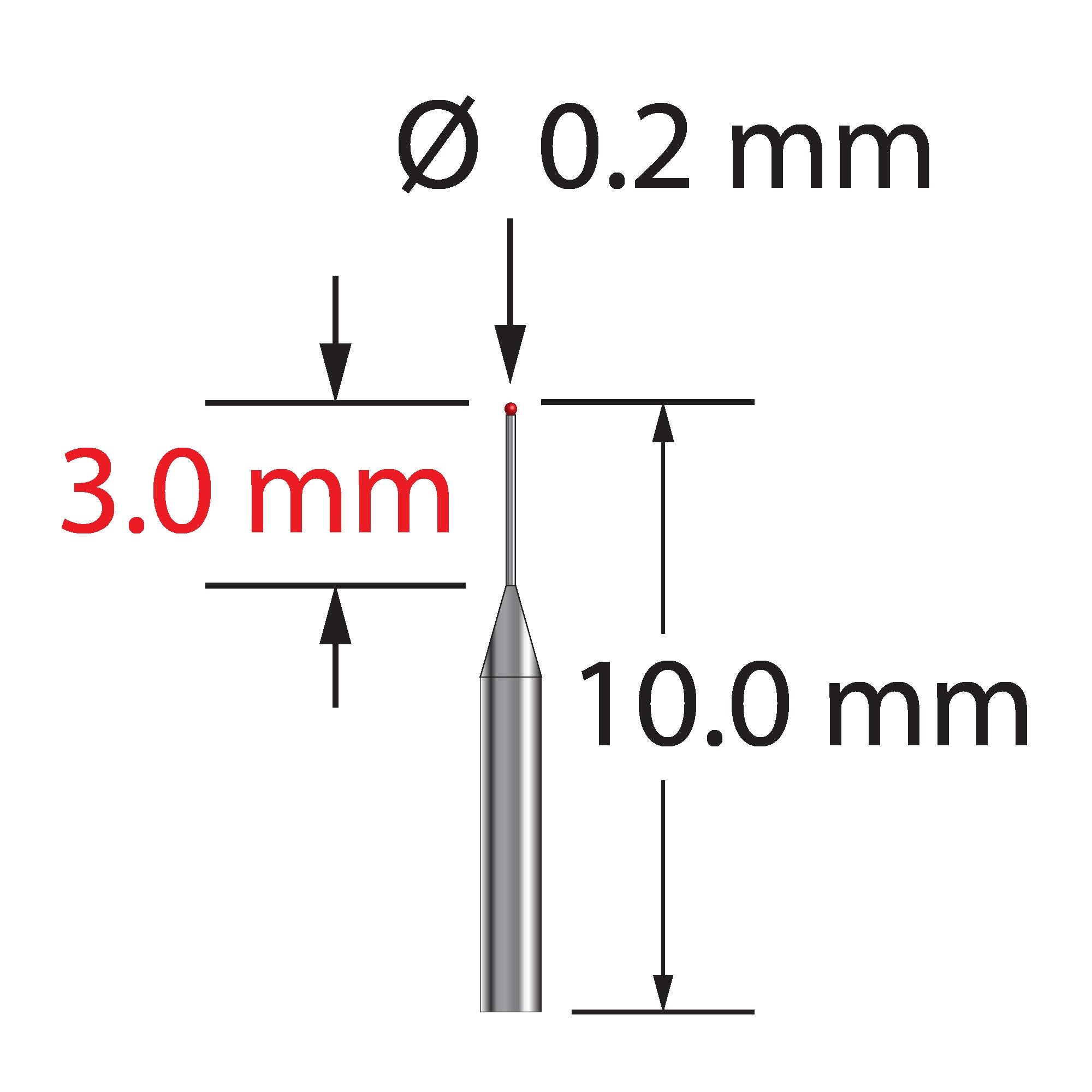 Standard Conical Engraving Tool: V Bit For Many Materials - 2L Inc.