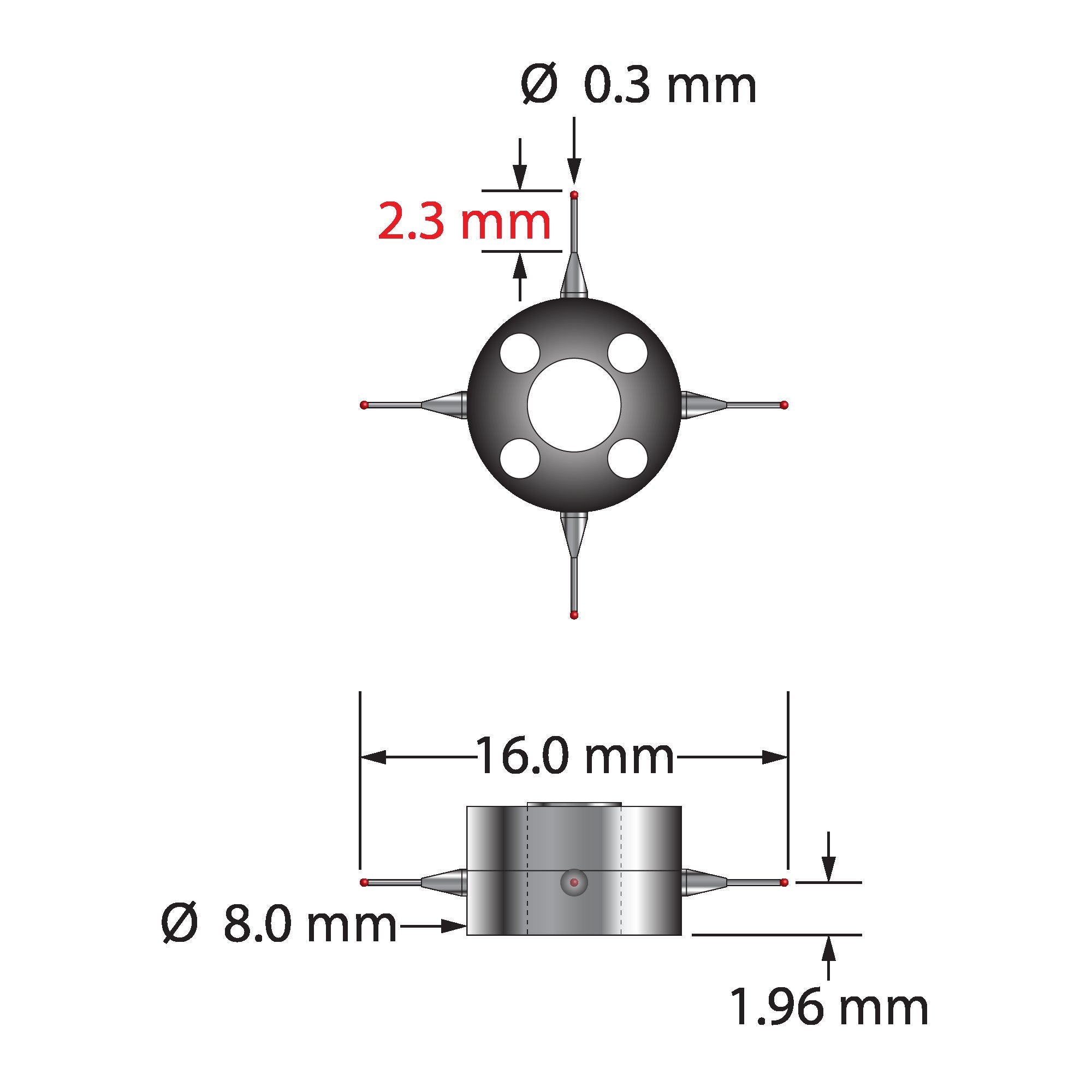 M3-XXT Star Styli — Q-Mark Manufacturing Inc